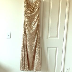 Sorella Vita Gold Sequin Dress Size 12